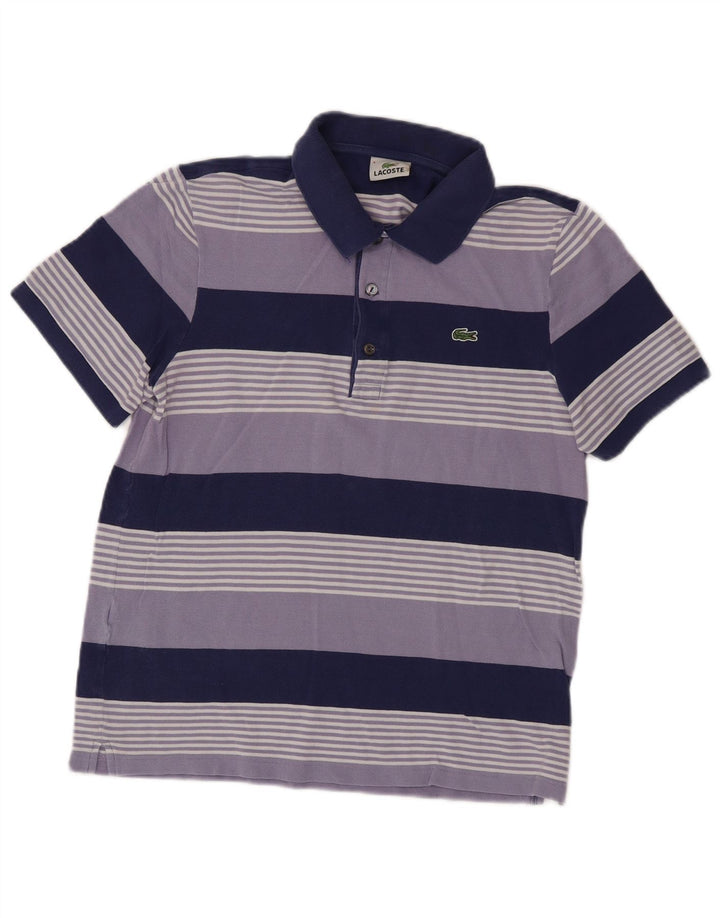 Ανδρικό πουκάμισο Polo Lacoste, Μέγεθος 4, Μεσαίο Μωβ ριγέ