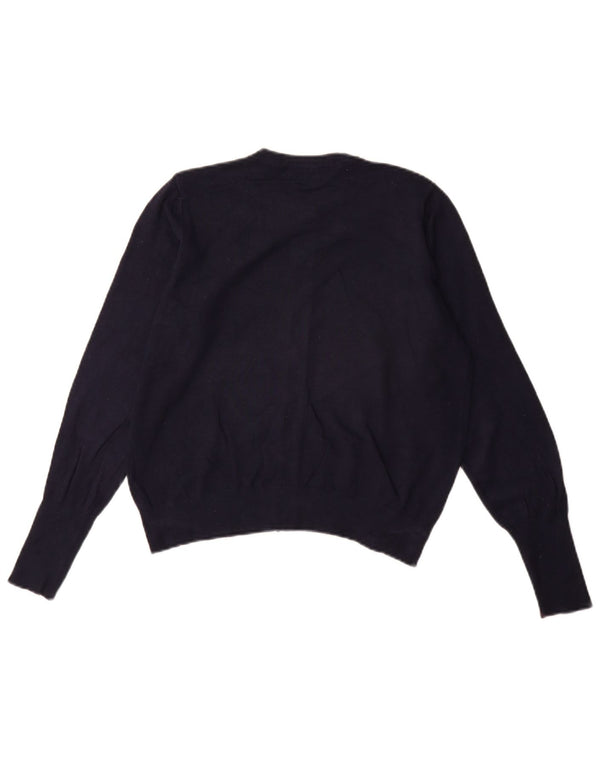 Marks & Spencer Γυναικεία ζακέτα UK 14 Large Navy Blue Viscose