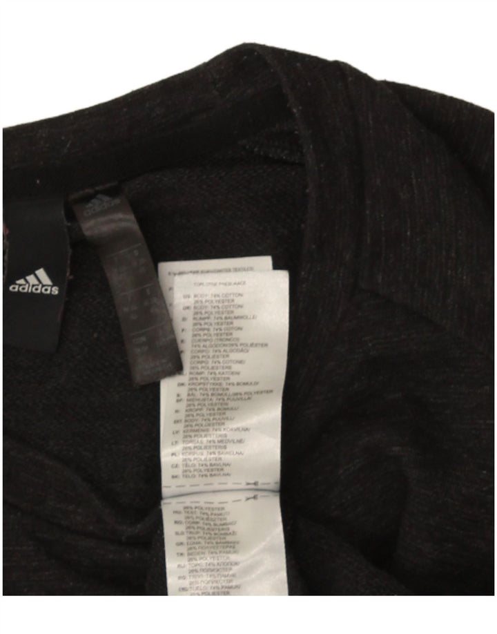 Γυναικεία φούτερ Adidas Crop Jumper UK 12/14 Medium Black Flecked