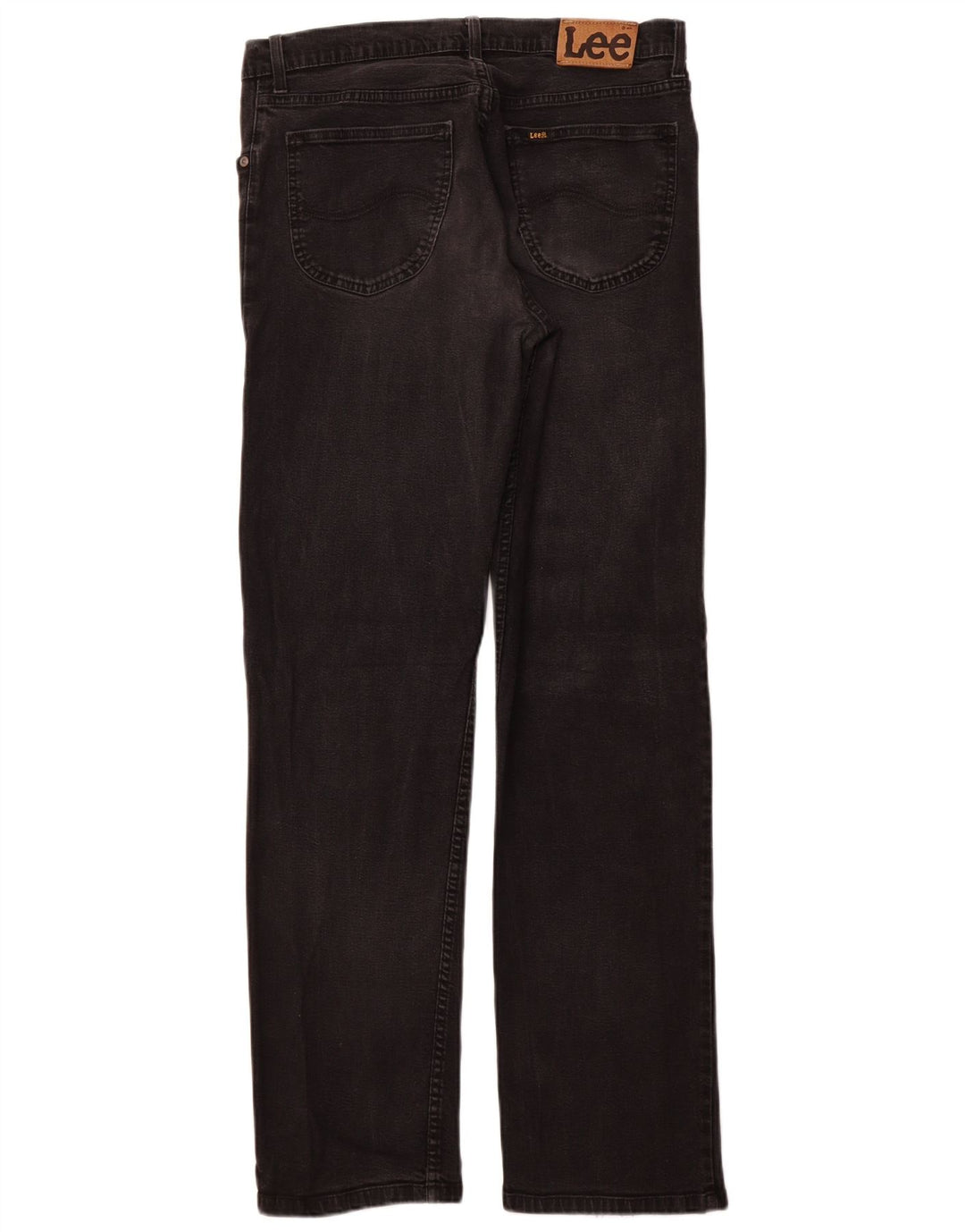 LEE Mens Brooklyn Straight Jeans W33 L34  Black Cotton