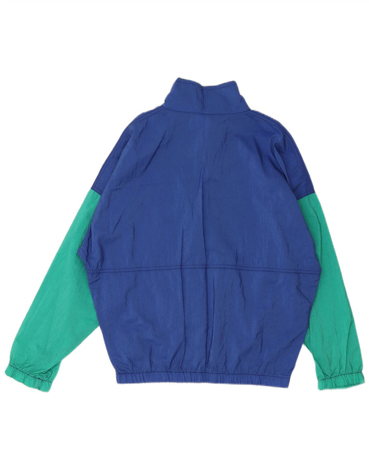 Vintage ανδρική φόρμα πουλόβερ Top Jacket XL Blue Colourblock Polyamide