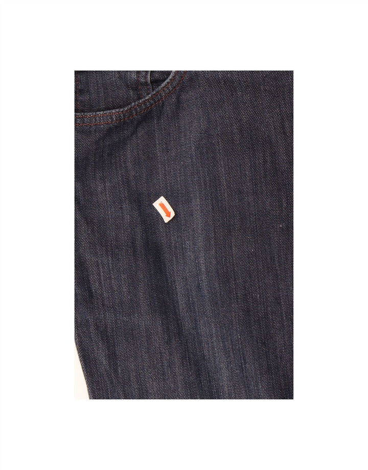 TRUSSARDI Womens Bootcut Jeans W33 L26 Navy Blue Cotton