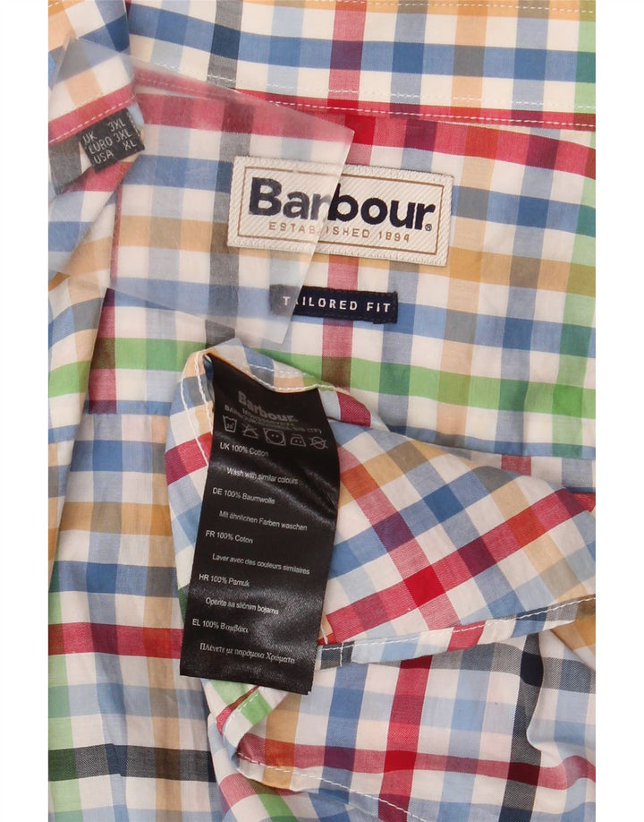 Barbour Ανδρικό κοντομάνικο πουκάμισο 3XL πολύχρωμο Gingham