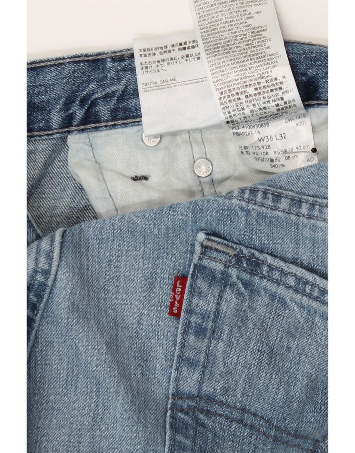 Ανδρικό τζιν Levi's Straight W36 L32 Μπλε βαμβακερό