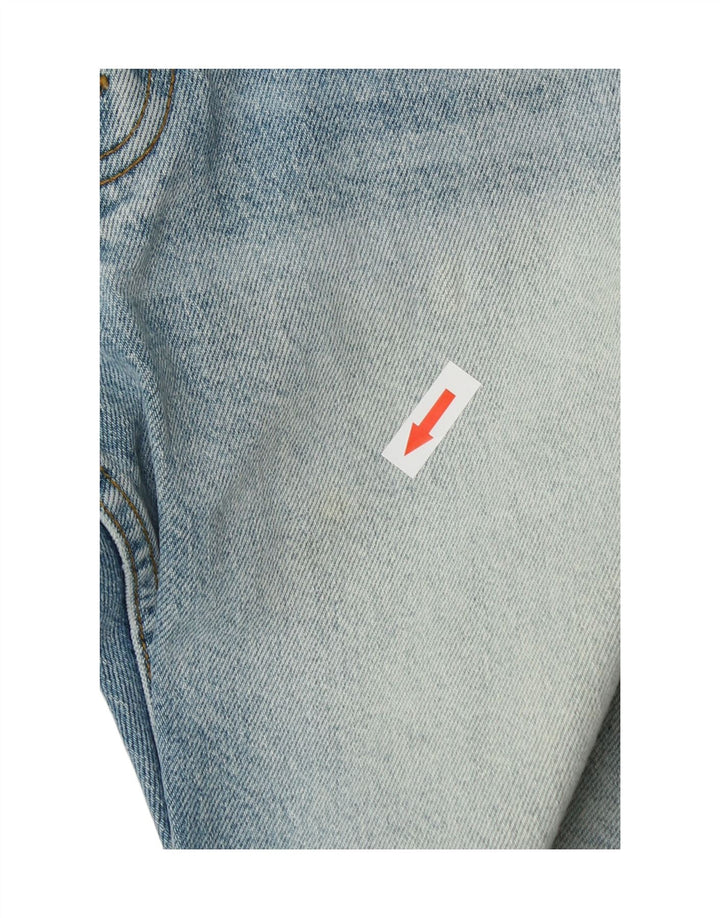 Zara Ανδρικό τζιν ίσιο ταλαιπωρημένο EU 40 Medium W31 L29 Μπλε βαμβακερό