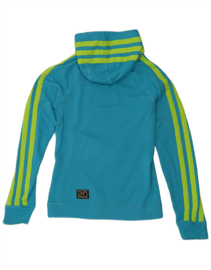 Adidas Γυναικείο Hoodie Jumper UK 14 Medium Blue Polyester