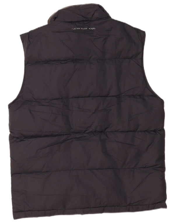 CALVIN KLEIN JEANS Ανδρικό Gilet με επένδυση UK 38 Medium Navy Blue Polyamide