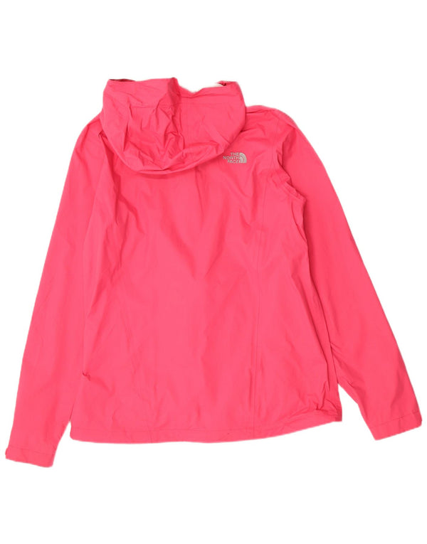 The North Face Womens Dryvent Hooded Rain Jacket UK 14 Medium Pink Nylon
