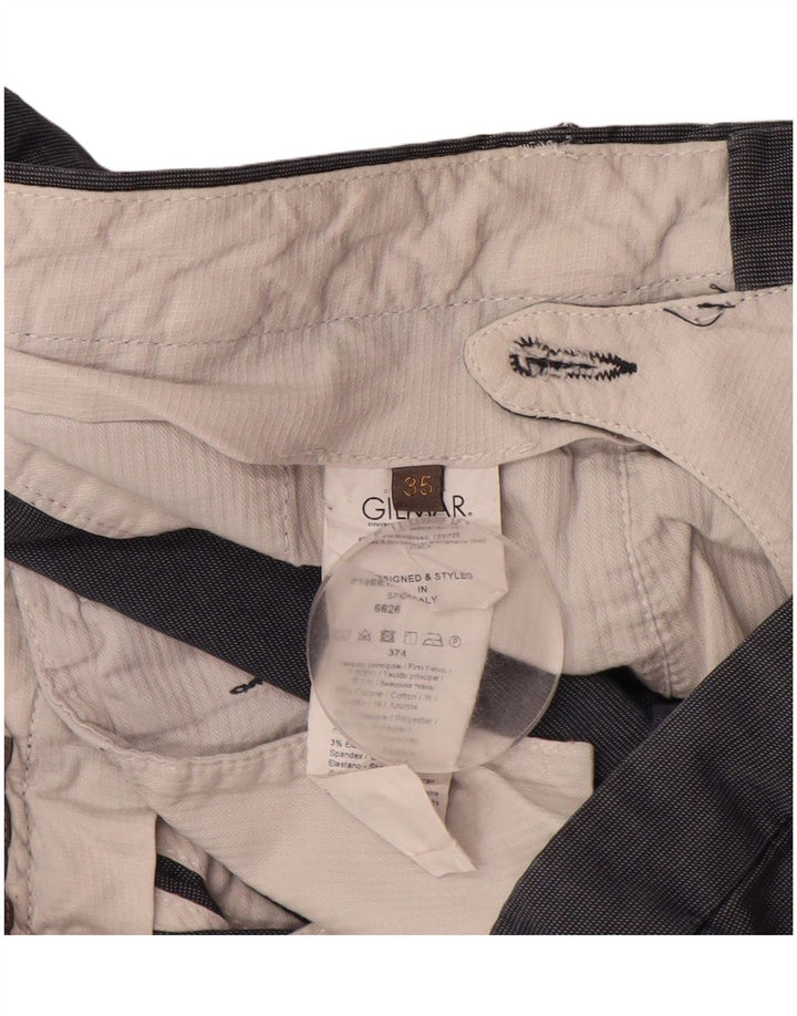 SIVIGLIA Ανδρικό ίσιο παντελόνι Chino W35 L32 Navy Blue Cotton