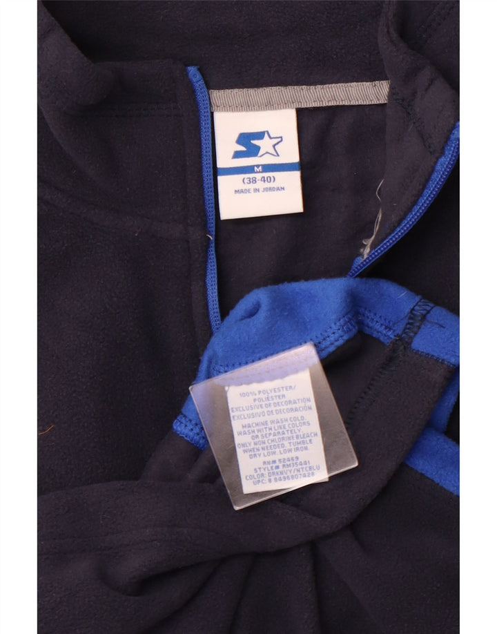STARTER Ανδρικό φερμουάρ Fleece Jumper UK 38/40 Medium Navy Blue Colourblock