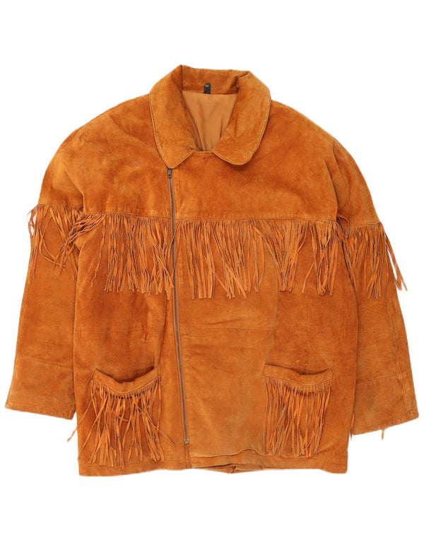 Ανδρικό Suede Jacket VINTAGE EU 54 2XL Καφέ Δερμάτινο