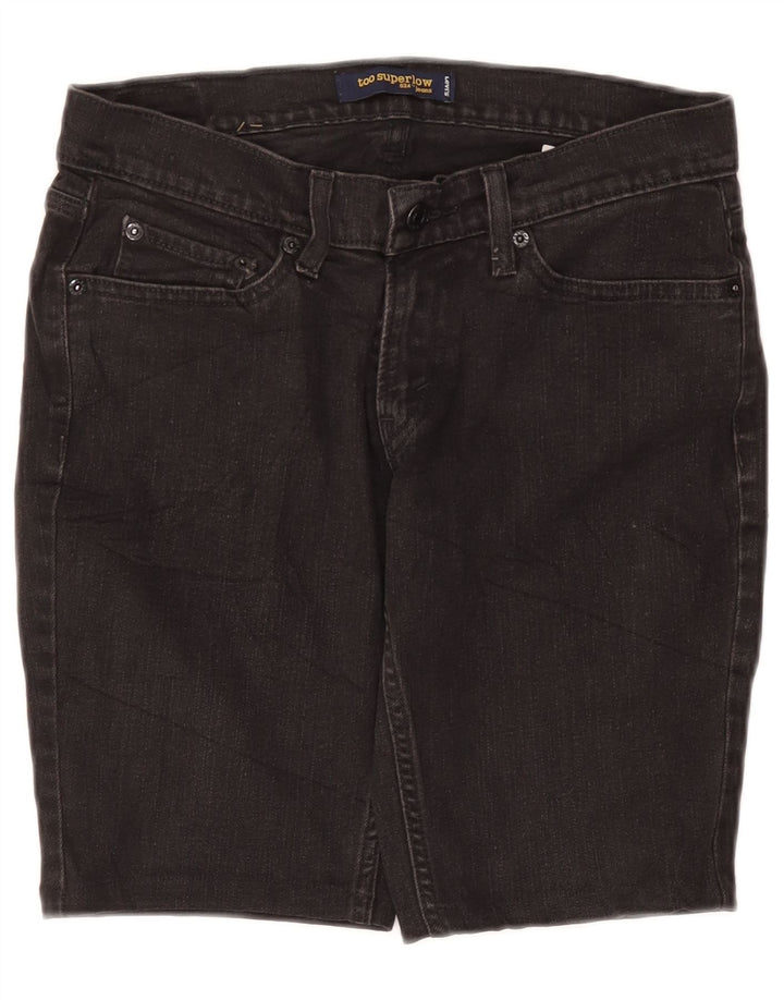 LEVI'S Γυναικείο 524 Super Low τζιν σορτς US 7 Medium W30 Γκρι βαμβακερό