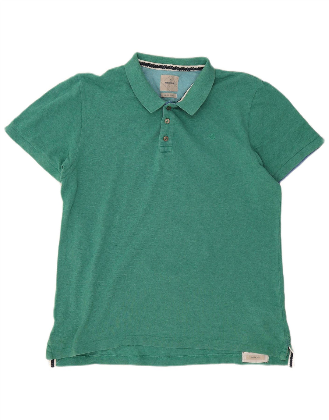 WHITE STUFF Ανδρικό πουκάμισο polo μεγάλο πράσινο βαμβακερό