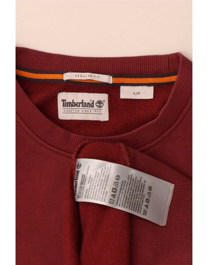 Ανδρικό φούτερ Timberland με κανονική εφαρμογή πουκάμισο μικρό κόκκινο βαμβακερό