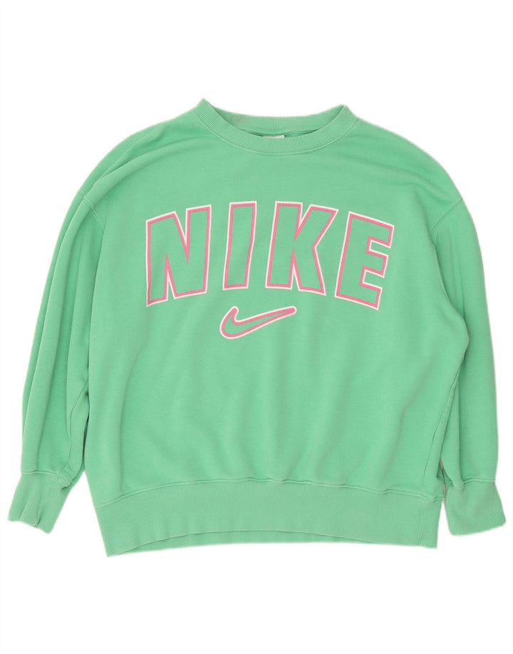 Γυναικεία γραφική υπερμεγέθη φόρμα Nike UK 14 Μεσαίο πράσινο βαμβακερό