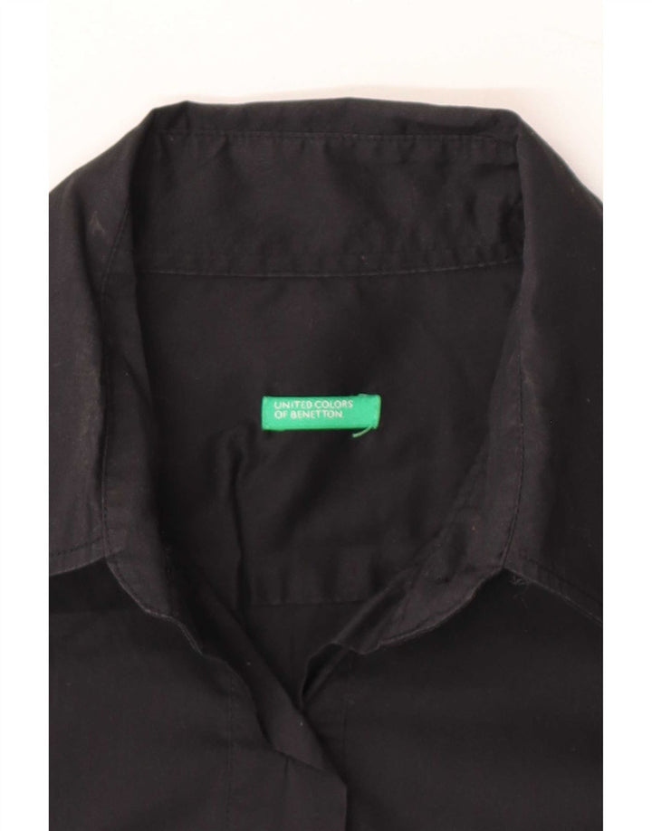 Γυναικείο πουλόβερ μπλουζάκι Benetton UK 10 Small Black