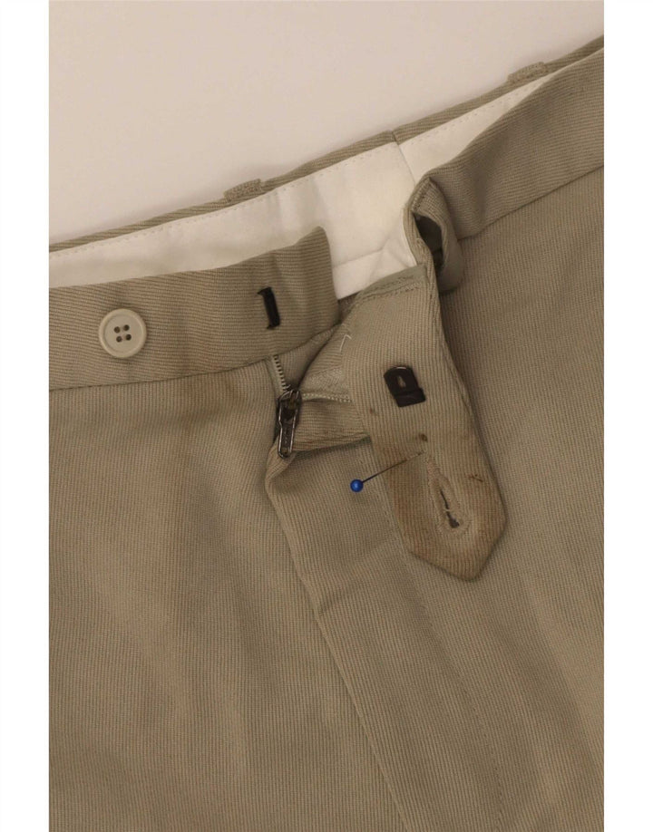 Ανδρικό ίσιο παντελόνι Marks & Spencer W34 L31 Beige Polyester