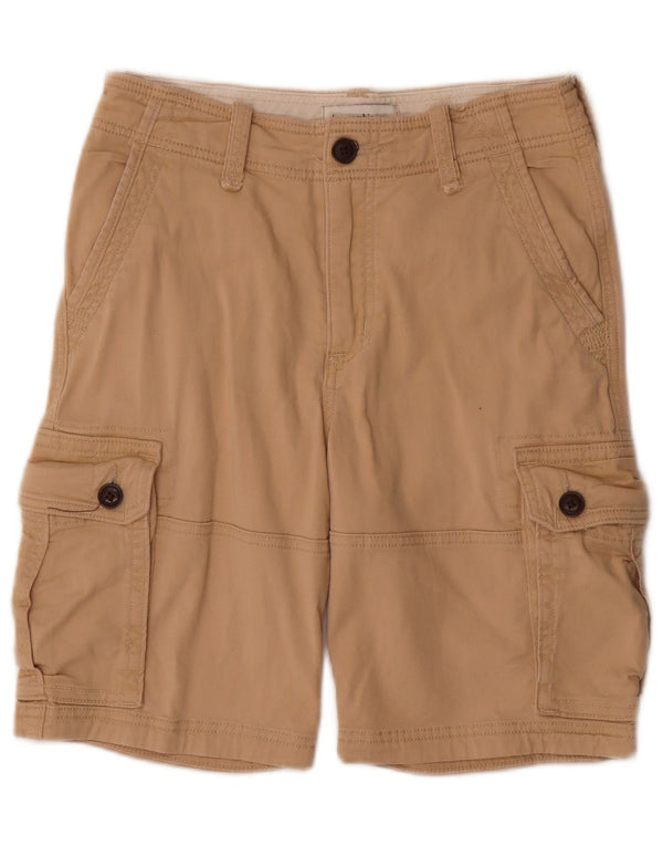 Abercrombie & Fitch Boys Cargo Shorts 15-16 Years W28  Beige Cotton