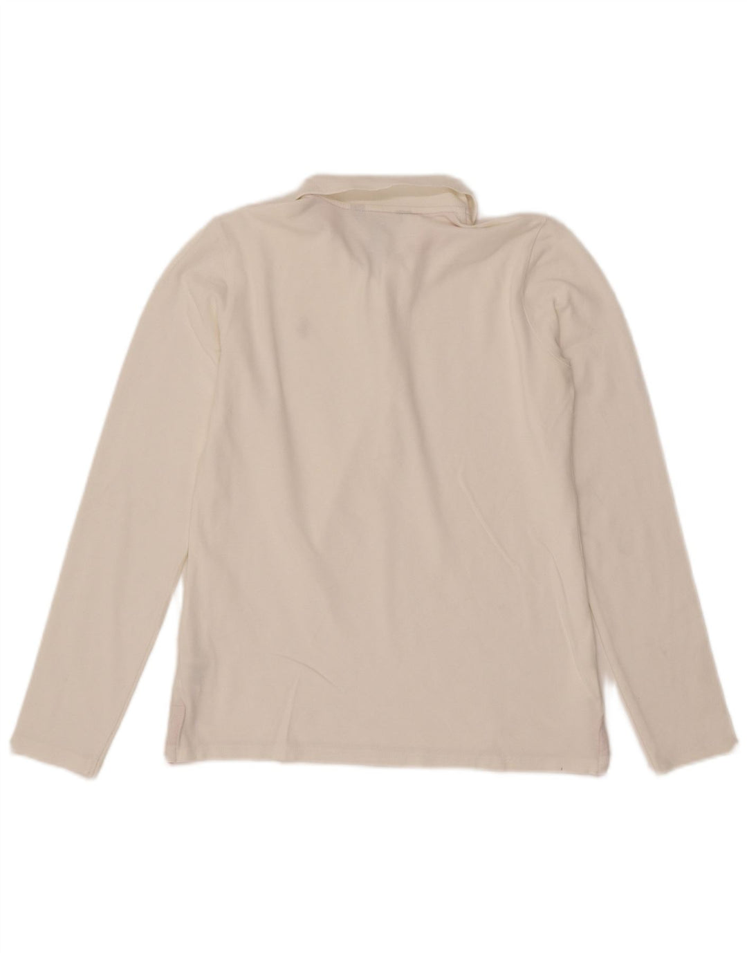 Μακρυμάνικο μπλουζάκι πόλο Ralph Lauren για κορίτσια 13-14 ετών XL λευκό βαμβακερό