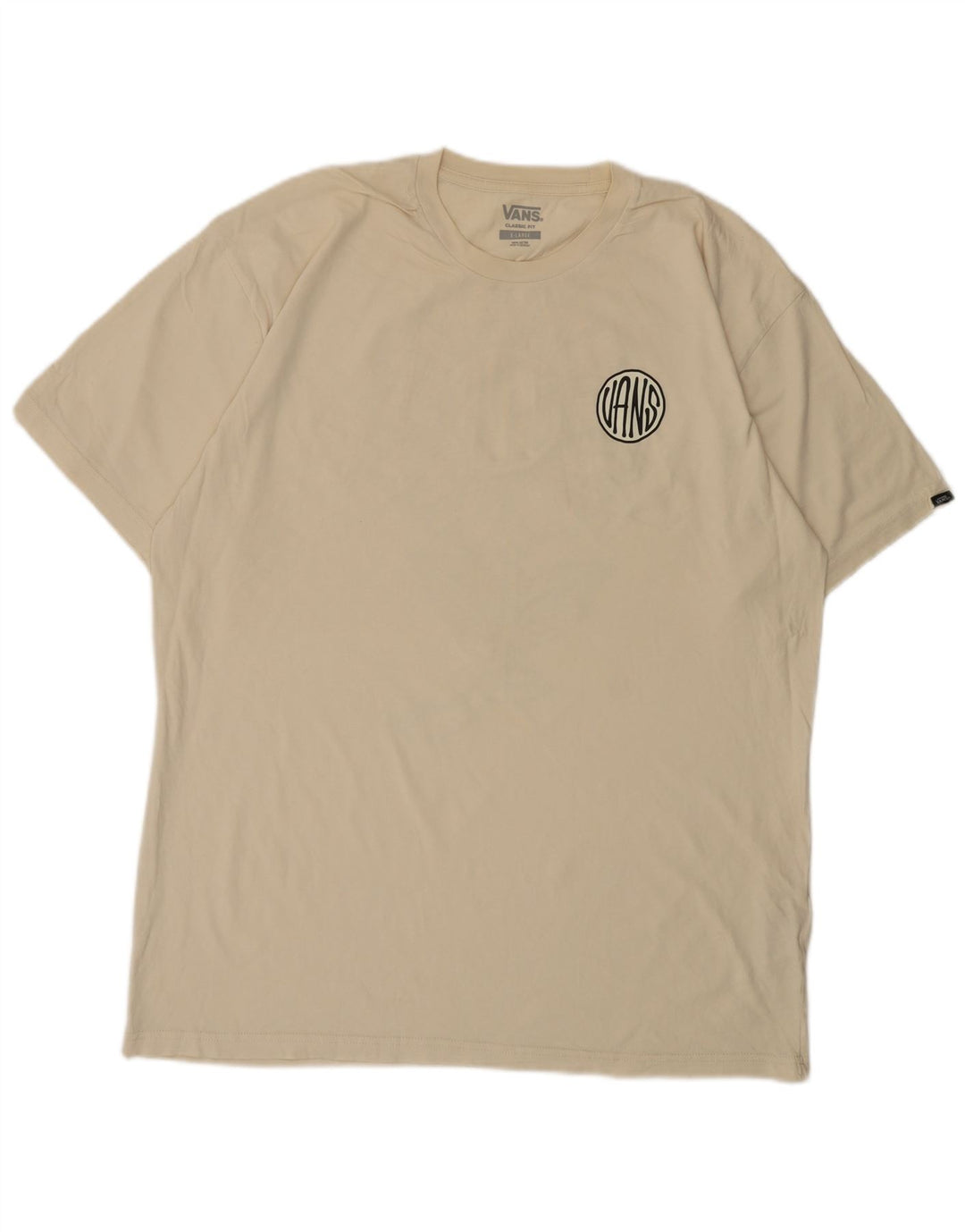 Ανδρικό T-Shirt Vans Classic Fit Top XL Off White Floral Βαμβακερό