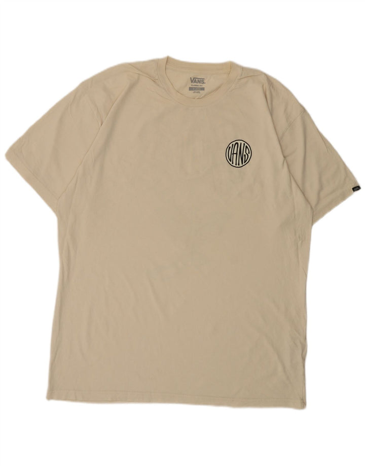 Ανδρικό T-Shirt Vans Classic Fit Top XL Off White Floral Βαμβακερό