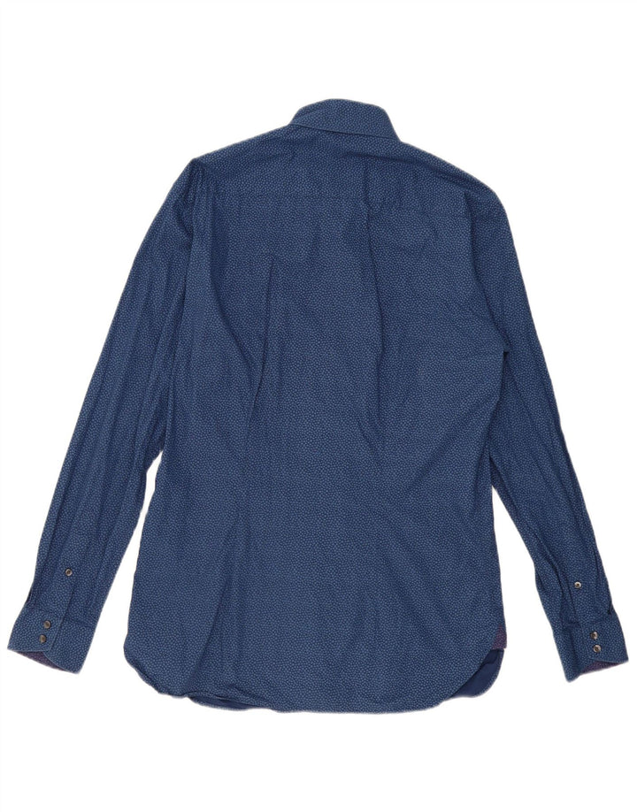 Ted Baker Ανδρικό πουκάμισο Abstract Pattern Μέγεθος 15 1/2 Medium Navy Blue