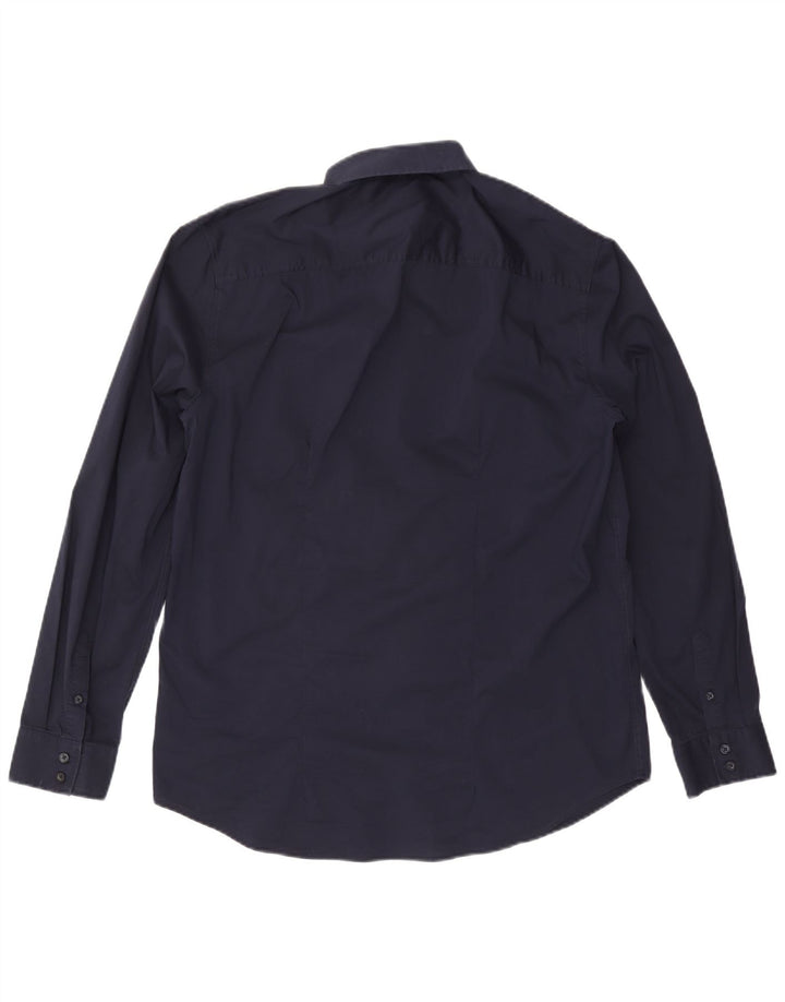 Ανδρικό πουκάμισο Guess Slim Fit XL Navy Blue Cotton