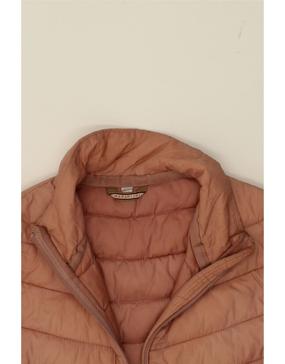 NAPAPIJRI Womens Padded Jacket UK 14 Medium Brown Polyester Vintage Napapijri and Second-Hand Napapijri from Messina Hembry 