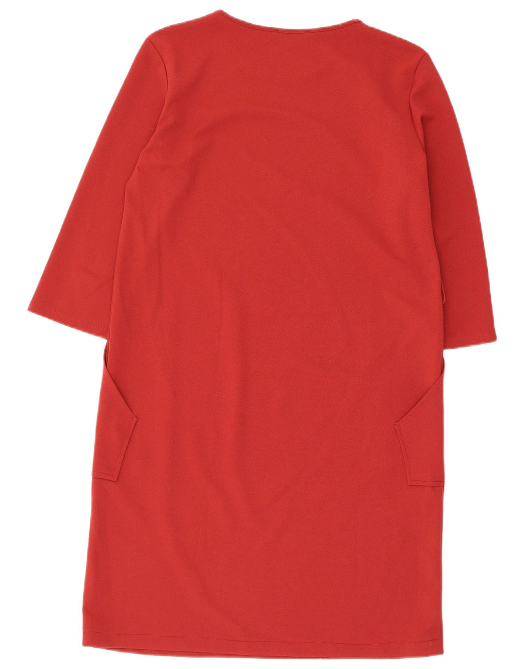 Zara Γυναικείο φόρεμα 3/4 Sleeve Shift UK 14 Medium Red