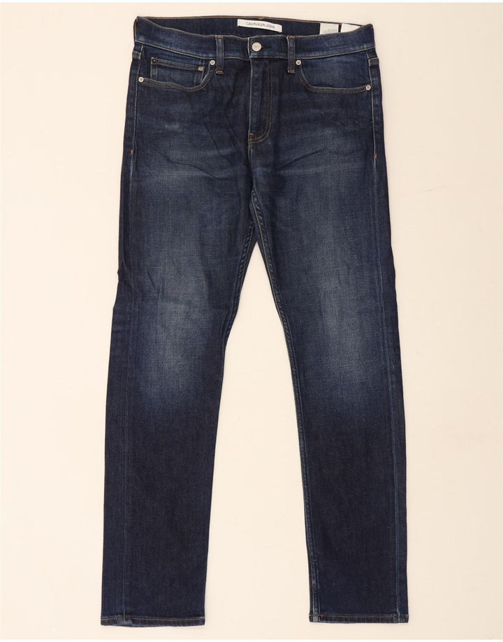 Calvin Klein Ανδρικό Slim Jeans W32 L32 Navy Blue Cotton
