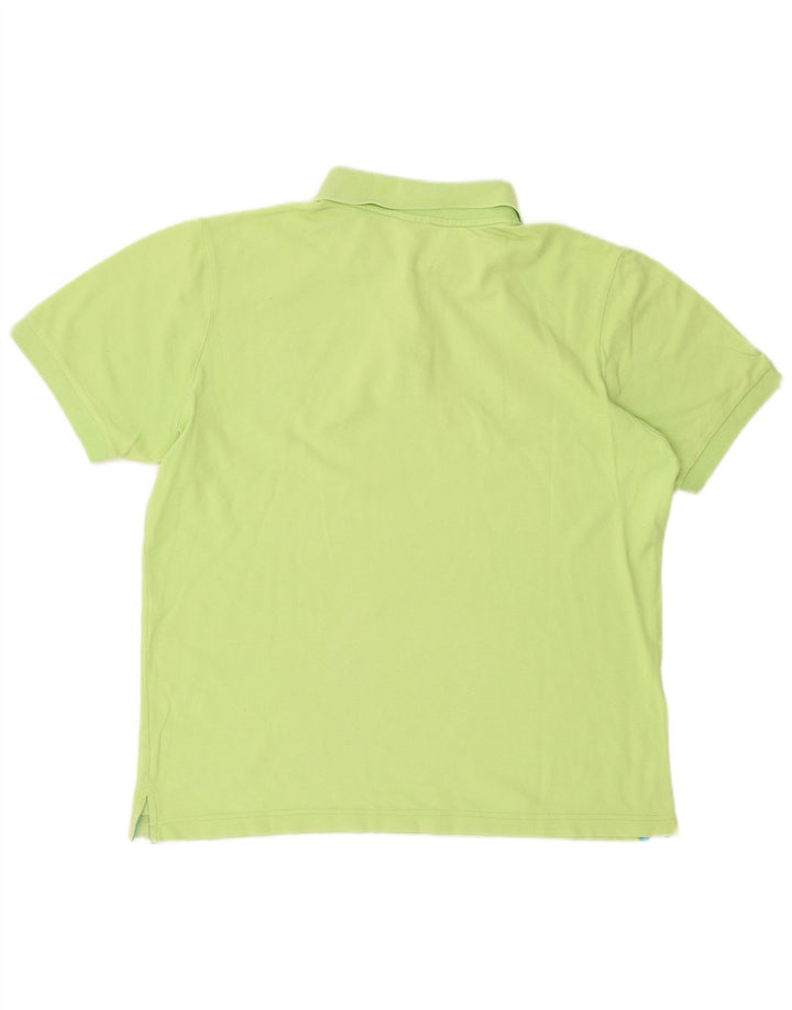 CONVERSE Mens Polo Shirt Large Green Cotton