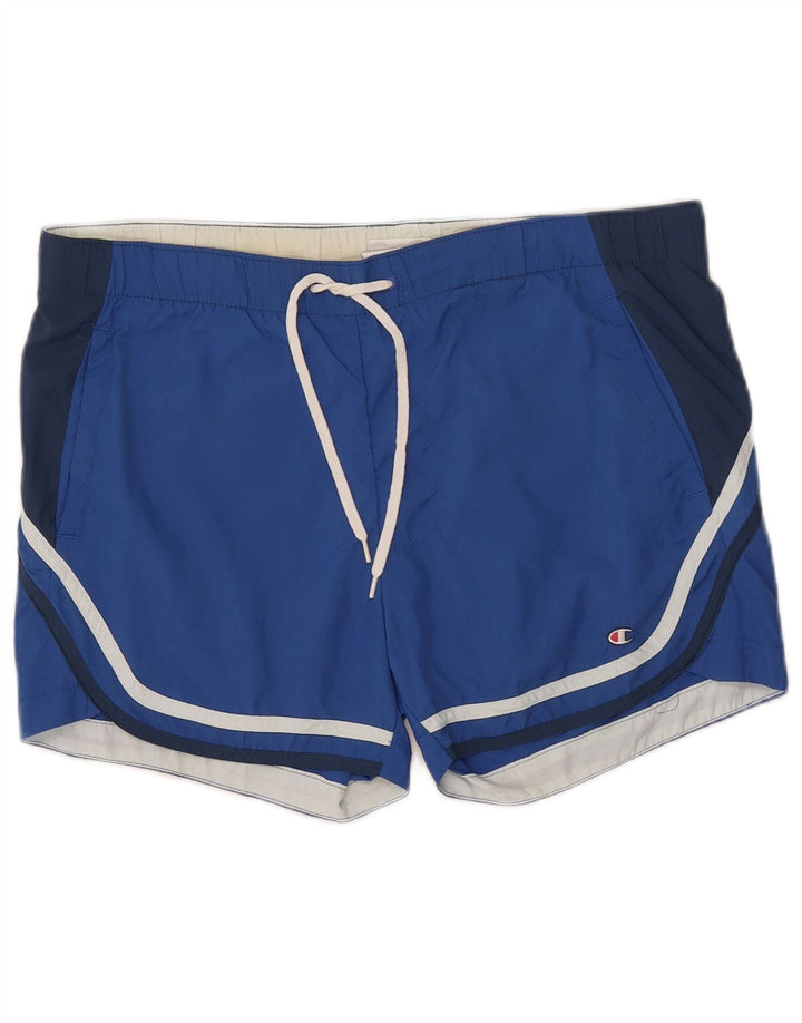 Ανδρικό σορτς κολύμβησης Champion Medium Blue Colorblock Polyamide
