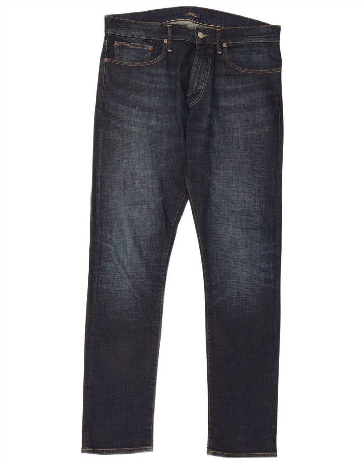POLO RALPH LAUREN Ανδρικό Slim Jeans W33 L34 Navy Blue Cotton