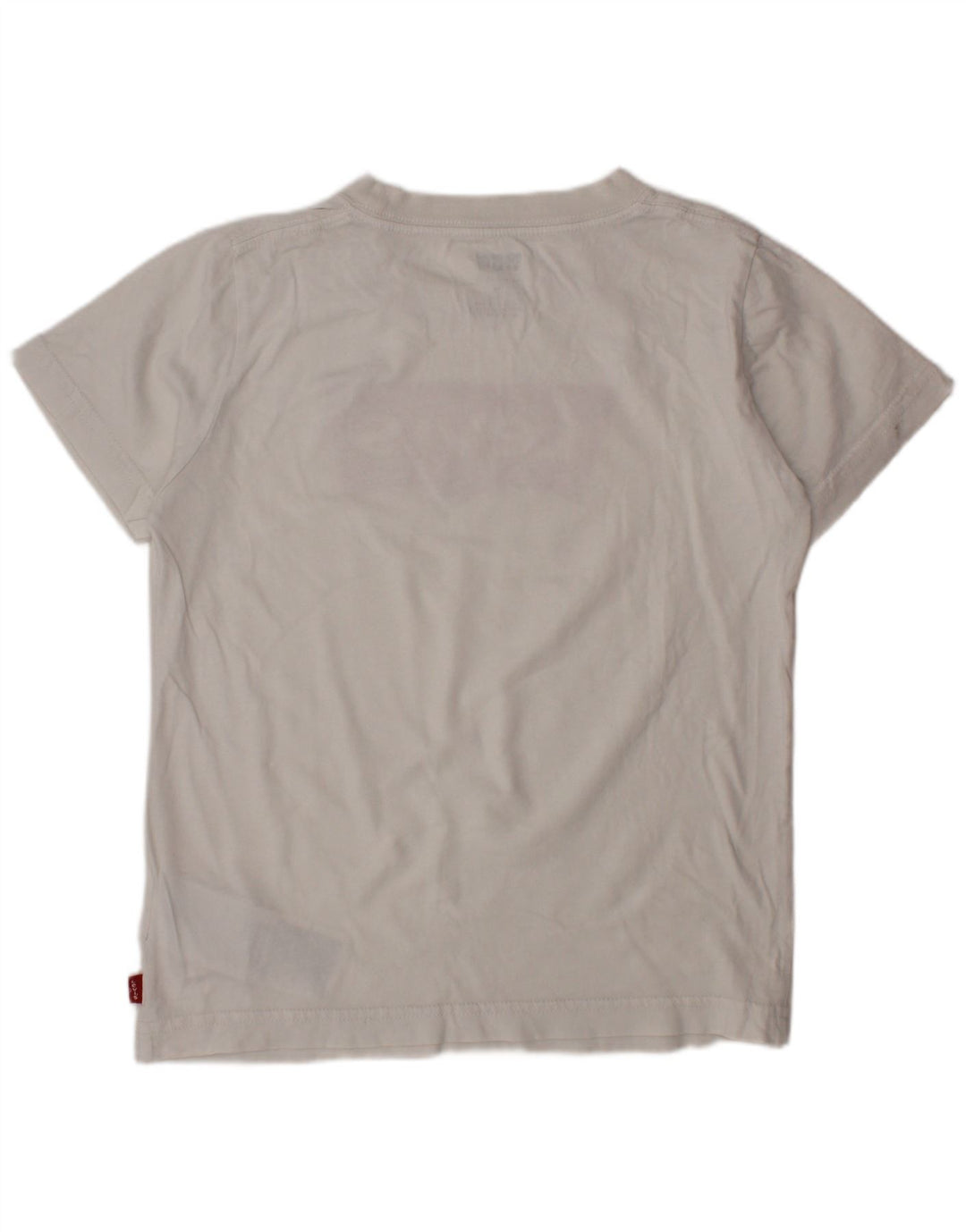 LEVI'S Boys Graphic T-Shirt Top 7-8 ετών Λευκό βαμβακερό