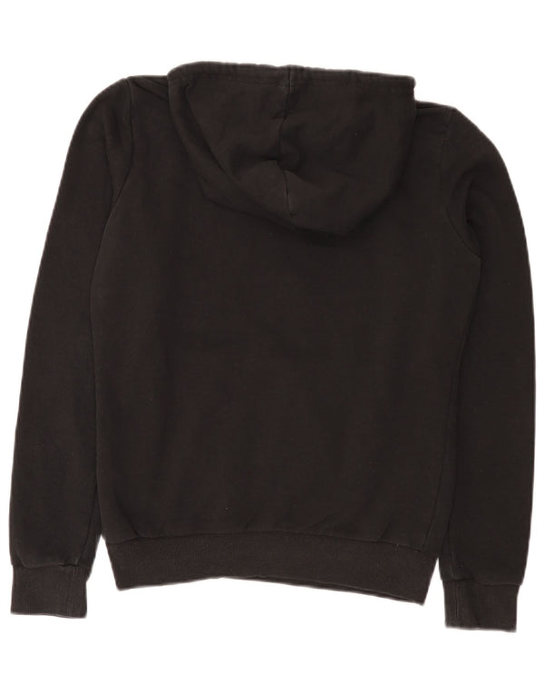 Puma Γυναικείο Γραφικό Hoodie Jumper UK 10 Small μαύρο βαμβακερό