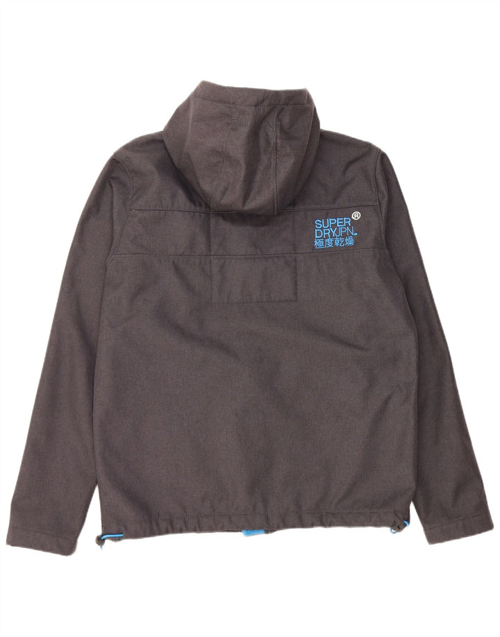 Ανδρικό μπουφάν SUPERDRY με κουκούλα με κουκούλα UK 42 XL Γκρι πολυεστέρας
