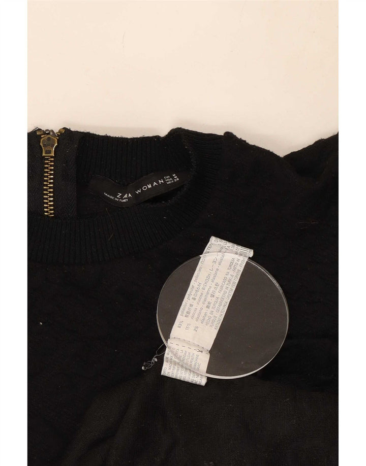Zara Γυναικείο φόρεμα A-Line UK 12 Medium Black