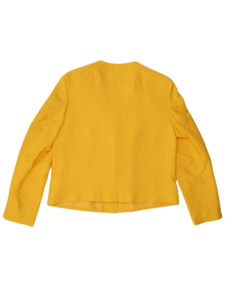 RAVENS Γυναικείο σακάκι σακάκι με 1 κουμπί IT 42 μεσαίο κίτρινο πολυεστέρα