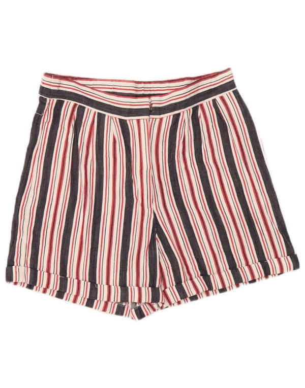 Γυναικείο σορτς chino γαλλικής σύνδεσης UK 8 Small W28 πολύχρωμο ριγέ