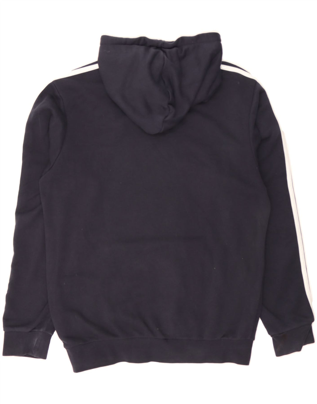 ADIDAS Mens Hoodie Jumper Medium Navy Blue Cotton Vintage Adidas and Second-Hand Adidas from Messina Hembry 