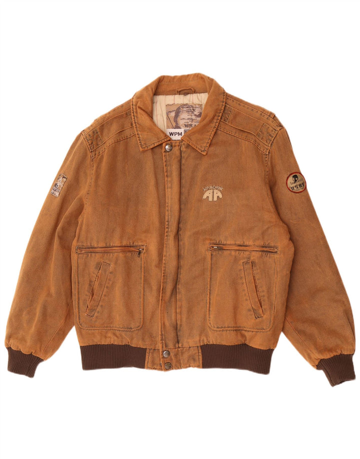 Ανδρικό μπουφάν WPM τύπου A-8 Graphic Bomber UK 42 XL Brown Colourblock