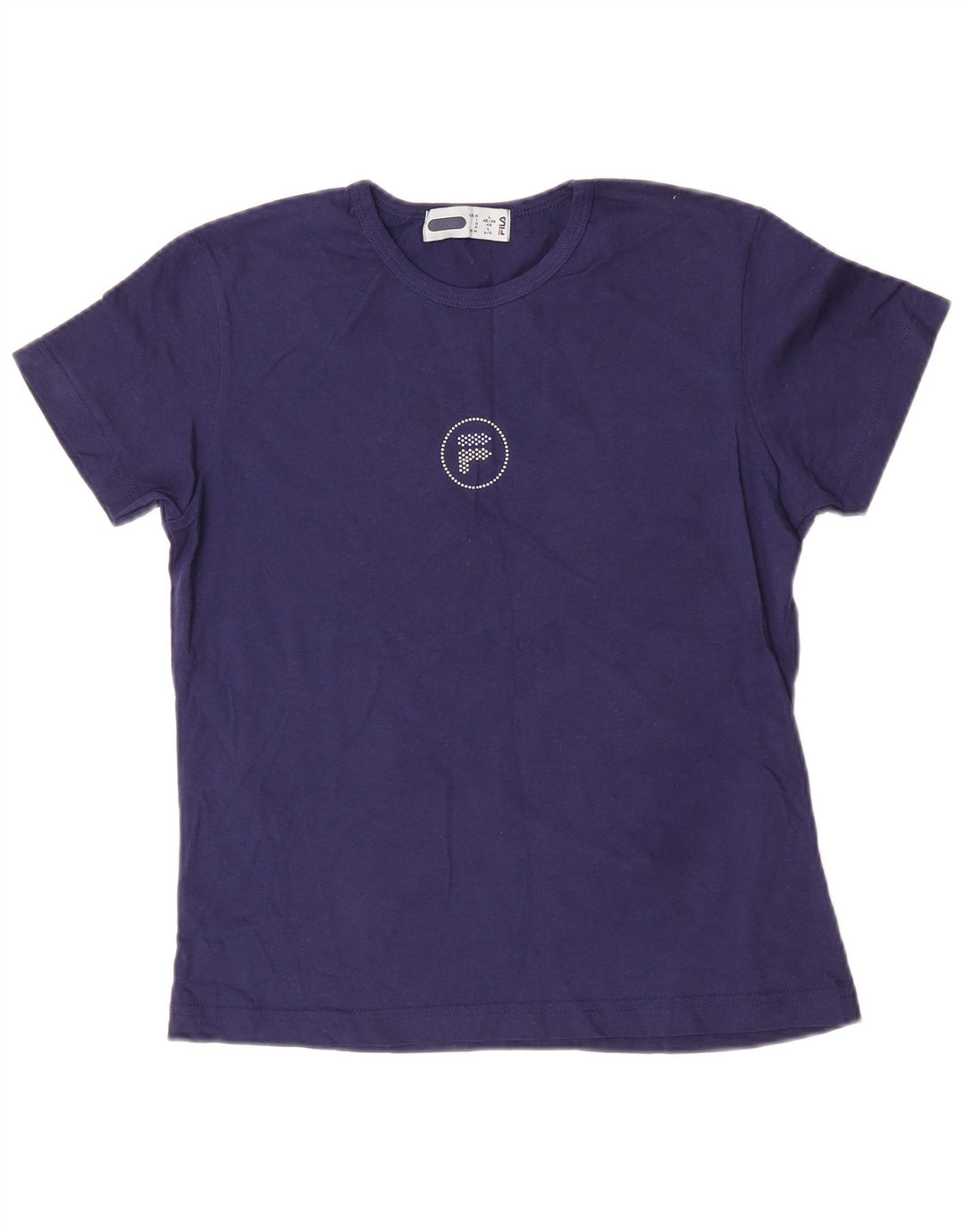 Fila Γυναικείο T-Shirt Top IT 46/48 Large Navy Blue από βαμβάκι