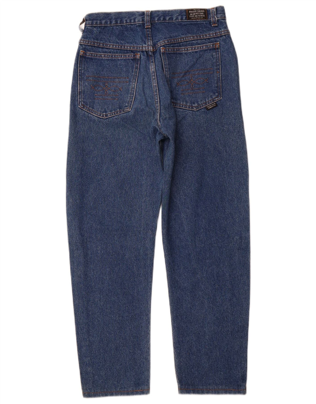 BENETTON Ανδρικό τζιν ίσιο W28 L27 Μπλε βαμβακερό