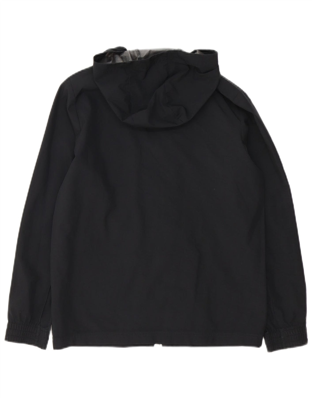 ADIDAS Boys Ancona γραφικό μπουφάν βροχής με κουκούλα 11-12 ετών μαύρο πολυεστέρα