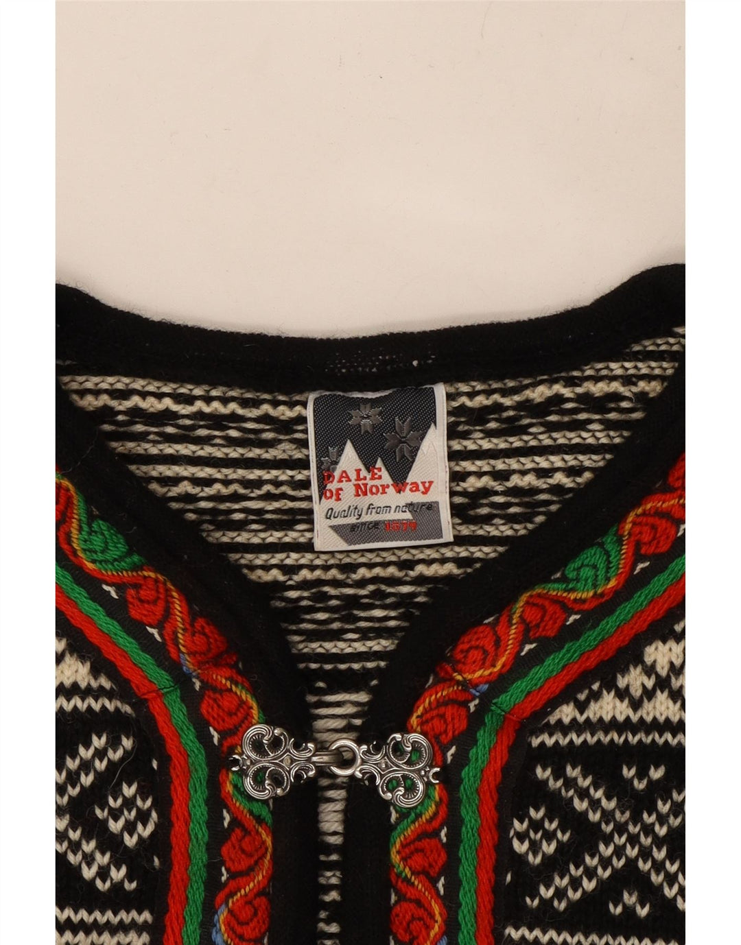 DALE OF NORWAY Γυναικείο πουλόβερ ζακέτα UK 14 Medium Off White Fair Isle