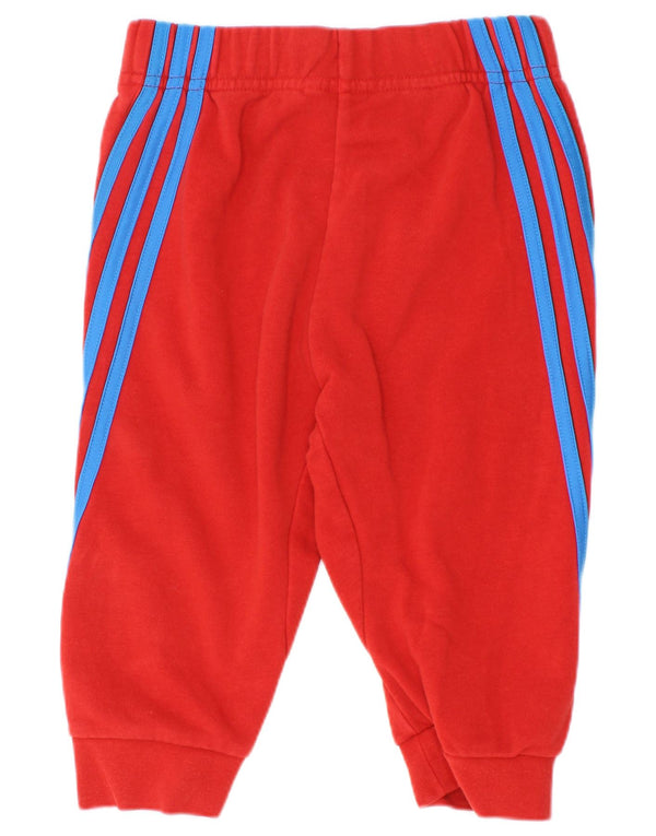 Adidas Boys αθλητική φόρμα παντελόνι Joggers 2-3 ετών κόκκινο βαμβακερό