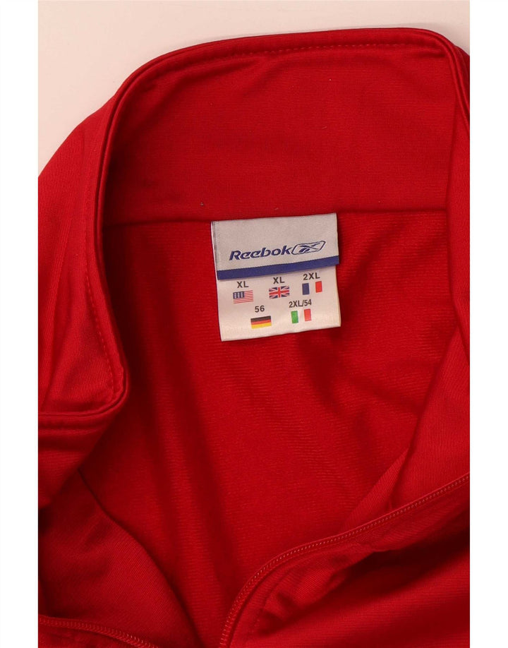 Ανδρική φόρμα Reebok Top Jacket XL Red Colourblock Polyester Sports