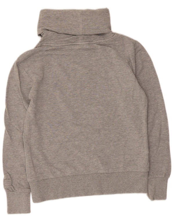 Diadora γυναικεία φούτερ με ρολό λαιμόκοψη UK 10 Small Grey Flecked Cotton
