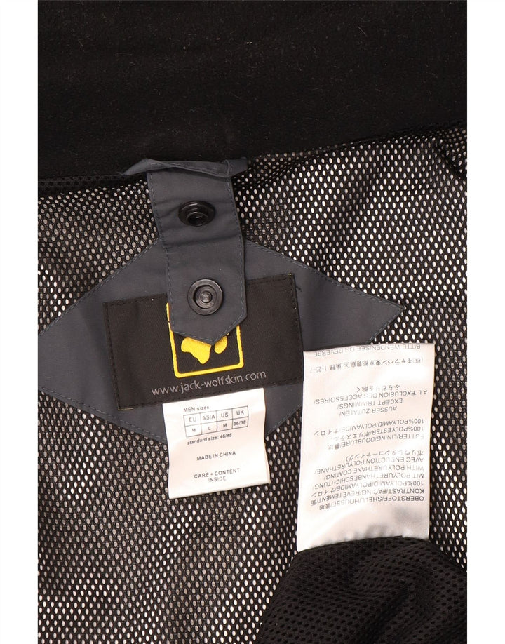 Jack Wolfskin Ανδρικό μπουφάν βροχής με κουκούλα UK 36/38 Medium Grey Colourblock