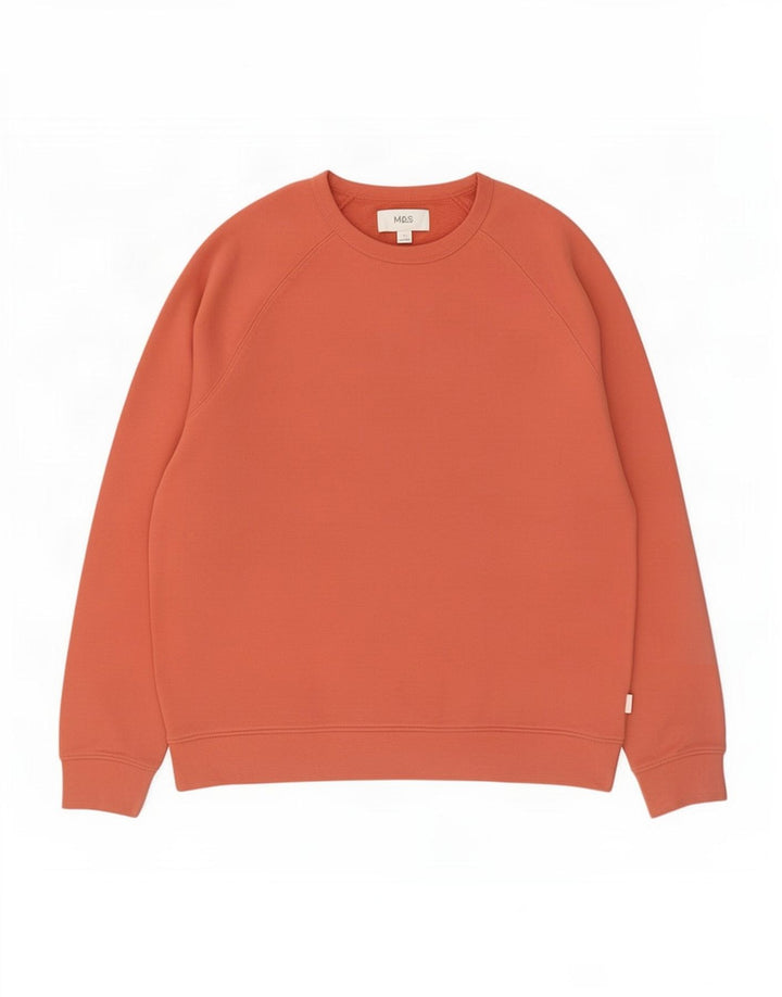 Ανδρικό φούτερ Marks & Spencer Jumper μεγάλο ροζ βαμβακερό